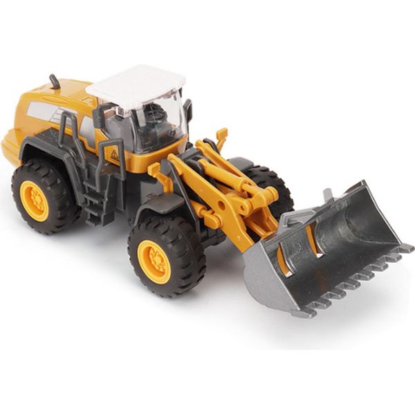 Lega Veicolo Di Costruzione Giocattolo 1:55 Trasporto Veicoli Cantiere Giocattolo Playset Per Bambini Ragazzi Bulldozer-image