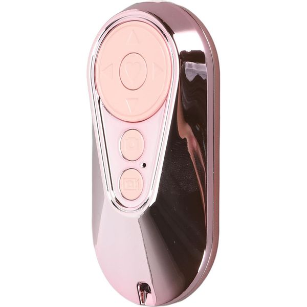 Bluetooth Remote Page Turner Ricaricabile Wireless Camera Shutter App Foto Video Scrolling Clicker Per Smartphone Selfies Rosa-image