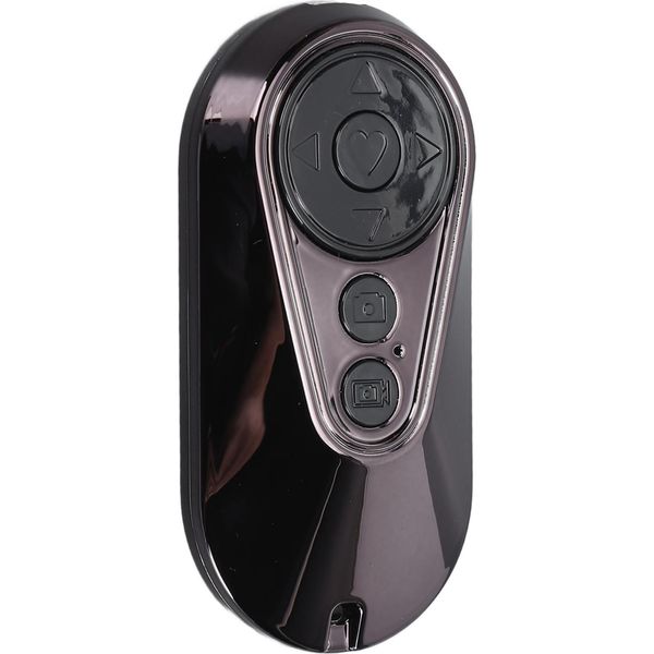 Bluetooth Remote Page Turner Ricaricabile Wireless Camera Shutter App Photo Video Scrolling Clicker Per Smartphone Selfies Nero-image
