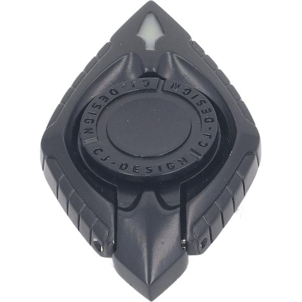 Giocattolo Sensoriale Rotante In Metallo, Ansiolitico, Porta Telefono, Punta Delle Dita, Antistress Rotante, Con Adesivi, Nero-image