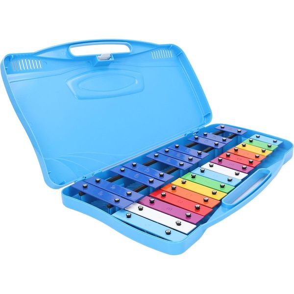 Strumento Musicale A Percussione, Pulsanti Colorati In Metallo, Battitura A Mano, Pianoforte, Giocattolo Educativo Per Lo Sviluppo, Blu-image