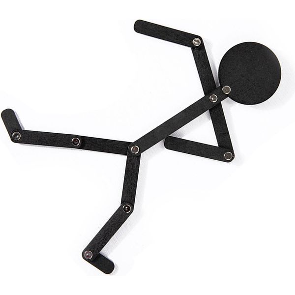 Stickman Giocattolo In Legno Con Arti Mobili, 24 Tessere, Puzzle Stickman Educativo-image