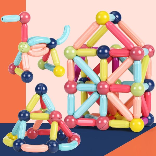 Bastoncini Magnetici, Giocattoli Da Costruzione, Creatività, Educazione, Blocchi Interattivi Per Bambini Dai 2 Anni In Su-image