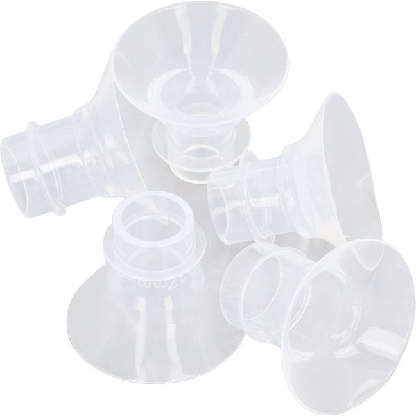 Inserti Flangiati Per Tiralatte Portatile 13 Mm 15 Mm 17 Mm 19 Mm 21 Mm 24 Mm In Silicone Con Valvola A Becco D'anatra Borsa Del Latte-image