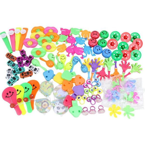 Assortimento Di 100 Pezzi Per Regali Di Compleanno Per Bambini, Premi Di Carnevale, Riempimento Di Sacchetti Regalo, Ricompense In Classe-image