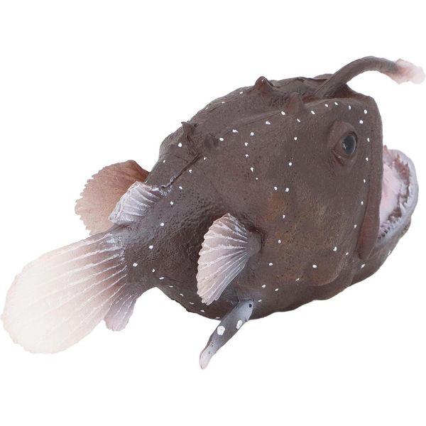 Figura Di Rana Pescatrice Simulazione Di Animale Marino Giocattolo Modello Di Pesce Marino In Plastica Per La Collezione E La Decorazione Della Scrivania-image