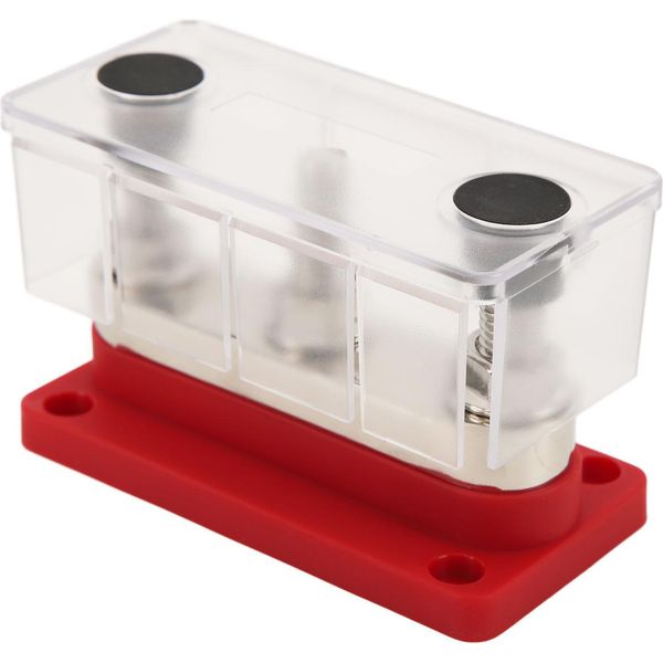 Rosso 12-48V 600A Blocco Di Distribuzione Di Potenza 3 Bulloni M10 Collegamento Batteria Busbar Per Auto Camion Camper Barche Marine Attrezzature Industriali Rosso-image