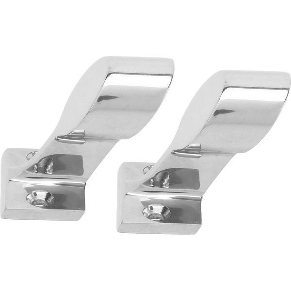 2 Pezzi Supporto Corrimano Raccordo 316 Acciaio Inox Lucidato A Specchio Per Barca Yacht Marina 22Mm/7/8In-image