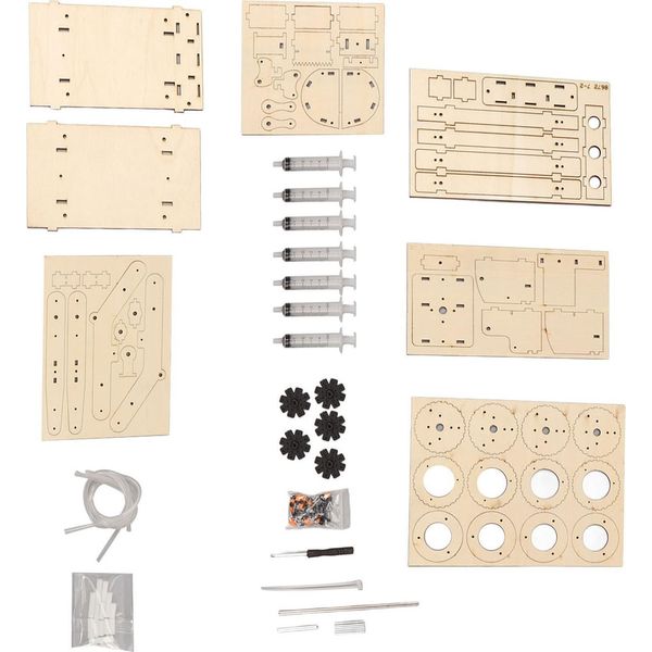 Escavatore Idraulico In Legno, Manuale Fai Da Te, Smontabile, Modello Di Stimolo Didattico-image