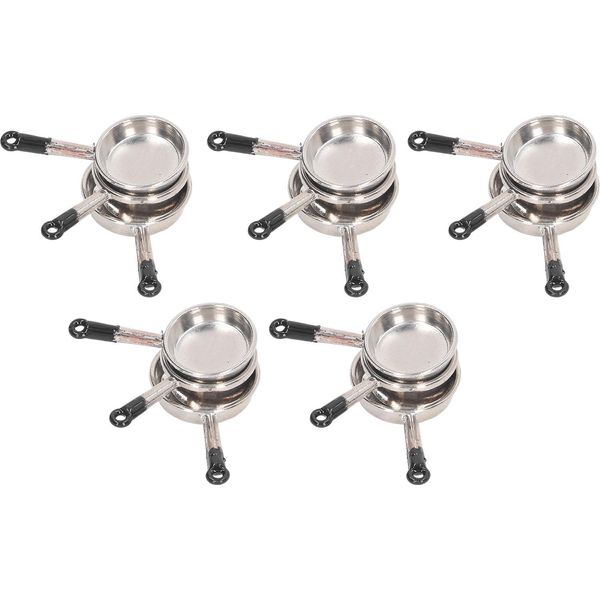 15 Pezzi Mini Pan Modello Casa Delle Bambole Cucina Accessori Fai Da Te Miniatura Mobili Scena Giocattolo-image