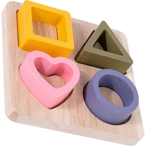 Giocattolo Di Smistamento Delle Forme In Legno Per Bambini, Gioco Di Smistamento Per Bambini In Età Prescolare, Puzzle Educativo Da Tavolo-image