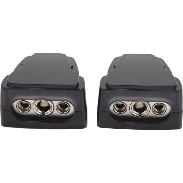 1 Coppia Di Morsetti Per Batteria Positivi E Negativi, Morsetti Da 1 Ingresso 0/4 Ga A 2 Uscite 4/8 Ga Per Auto, Barche, Yacht, Camper-image