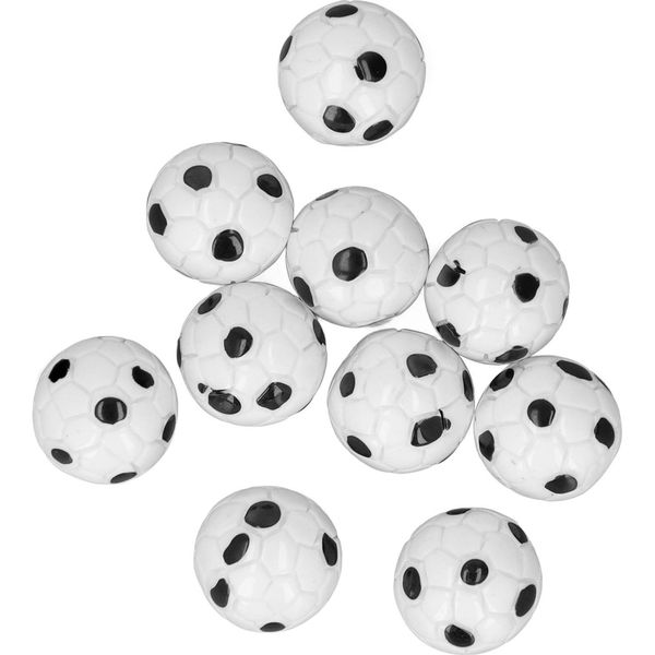 10 Pezzi 1:12 Casa Delle Bambole Sport Calcio Simulazione Decorazione Accessori Miniatura Palloni Da Calcio-image