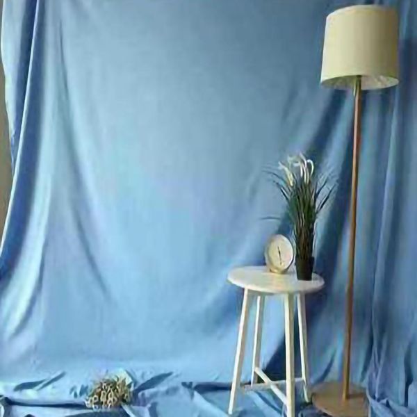 Sfondo Fotografico, Telo Fotografico Per Riprese Video, Ritratto, Fotografo, Studio, Blu, 2 X 2,4 M-image