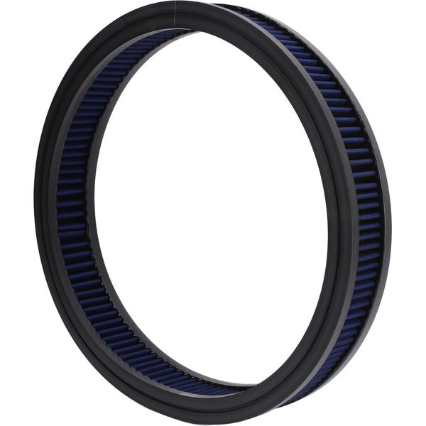 Elemento Filtrante Rotondo Per Aria Ad Alta Portata, Lavabile, Riutilizzabile, Ricambio Per Purificatore D'aria, Ricambio Per Hot Rod, 35,6 X 5,1 Cm, Blu-image