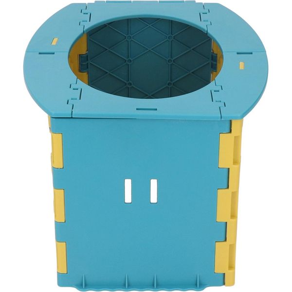 Seggiolino Per L'addestramento Al Vasino, Pieghevole, Simpatico Seggiolino Portatile Multiuso Per Viaggi, Auto, Blu-image
