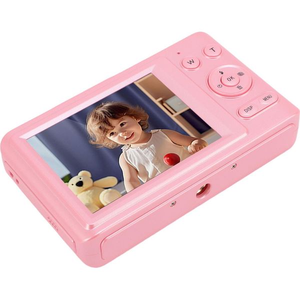 Fotocamera Digitale 4K Per La Fotografia, Autofocus, 48 Mp Hd Con Anti-Shake, Zoom 16X, Schermo Da 2,8 Pollici, Rosa-image