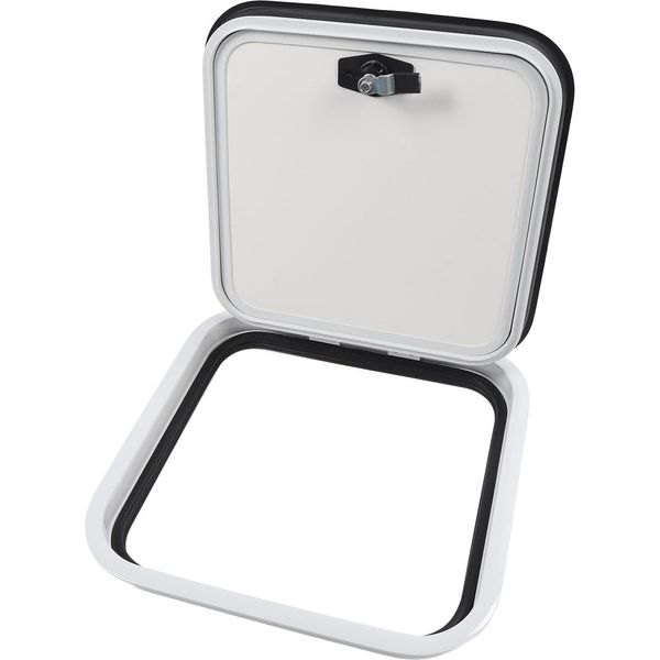 Porta Del Vano Camper, 40,6 X 40,6 Cm, In Lega Di Alluminio, Angoli Arrotondati, Accesso Per Bagagli E Carico Per Camper, Furgoni Camperizzati, Rimorchi Da Viaggio-image