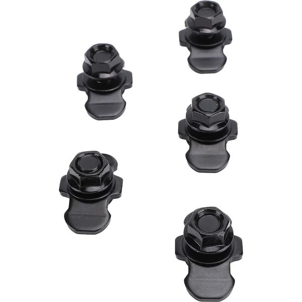 5 Pezzi Binario A L, Dado Filettato A Doppio Capocorda, M10 X 20 Mm, Per Pianale Di Camion, Rimorchio, Controllo Del Carico, Pick-Up, Camper, Atv, Nero-image