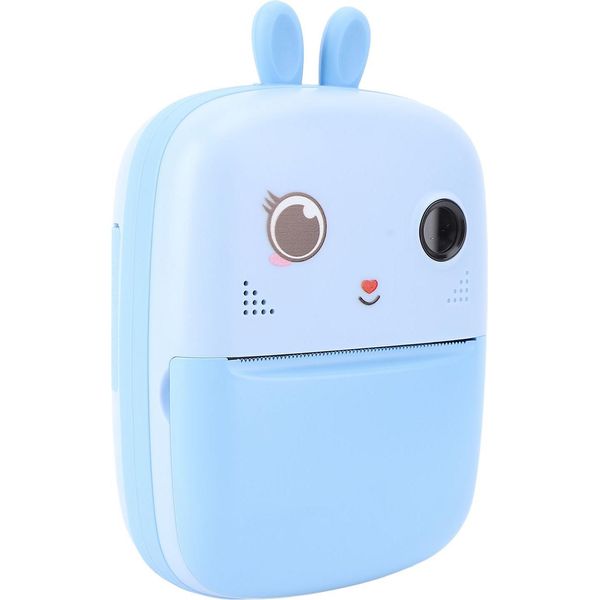 Macchina Fotografica Da 35 Mm 1080P 80MP Micro Portatile 2 Fotocamere Stampa Fotografica Istantanea In Bianco E Nero Blu-image