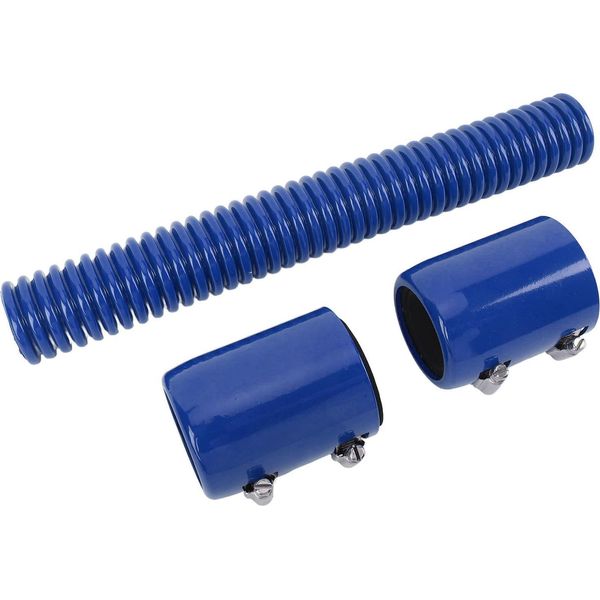 Set Di Tubi Flessibili Per Radiatore Da 12 Pollici Con Tappo, In Acciaio Inox, Flessibile, Raffreddamento Efficiente Per Tubi Da 1 3/4 Di Pollice, 1/2 Di Pollice, 1/4 Di Pollice, Blu-image