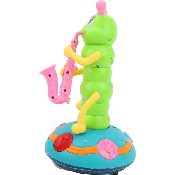 Giocattolo Elettrico Canterino, Rotante, Gattonante, Sassofono Per Bambini Con Musica E Luce Per Bambini-image