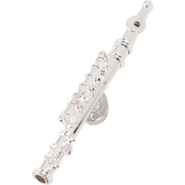 Flauto D'argento, Replica In Miniatura Di Un Magnete, Strumento Musicale Magnetico Decorativo In Metallo-image