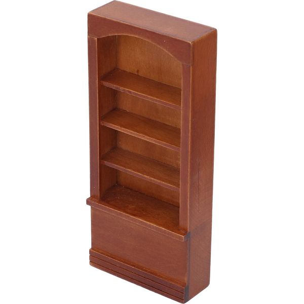 Libreria Della Casa Delle Bambole In Scala 1:12, Libreria Di Simulazione In Miniatura, Accessori Di Legno Per La Decorazione-image