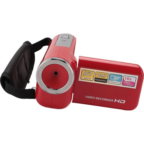 Videocamera Digitale, 1080P Hd, 16 Mp, Videocamera Dv Portatile, Zoom 16X, Schermo Da 2 Pollici, 8 Gb-image