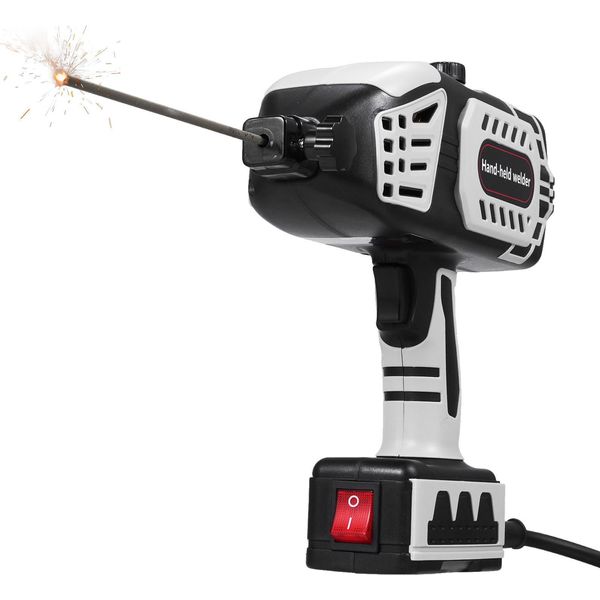 Saldatrice Elettrica Portatile 120A Saldatore Portatile Con Inverter Igbt Regolazione Variabile Continua Della Corrente Saldatore Arc Vieni Con 20Pcs Fili Di Saldatura Per Professionisti E Appassionati Di Fai Da Te-image