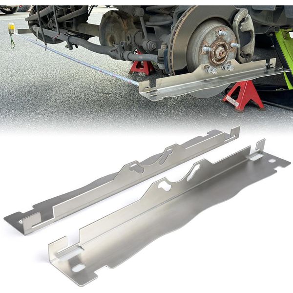 Piastre Per L'allineamento Della Punta Dei Piedi, Piastre Per L'allineamento Delle Ruote In Acciaio Inox 2PCS Con Fori Per Appendere Per Una Facile Conservazione A Parete, Argento-image