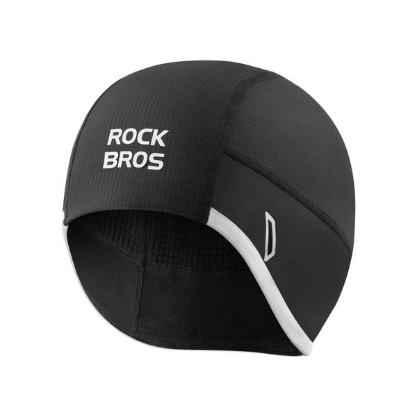 Rockbros Berretto Da Ciclismo Caldo Berretto Invernale Traspirante Elasticizzato Occhialino Per 54-61 Cm Per Sci Corsa Escursionismo Uomo Donna-image
