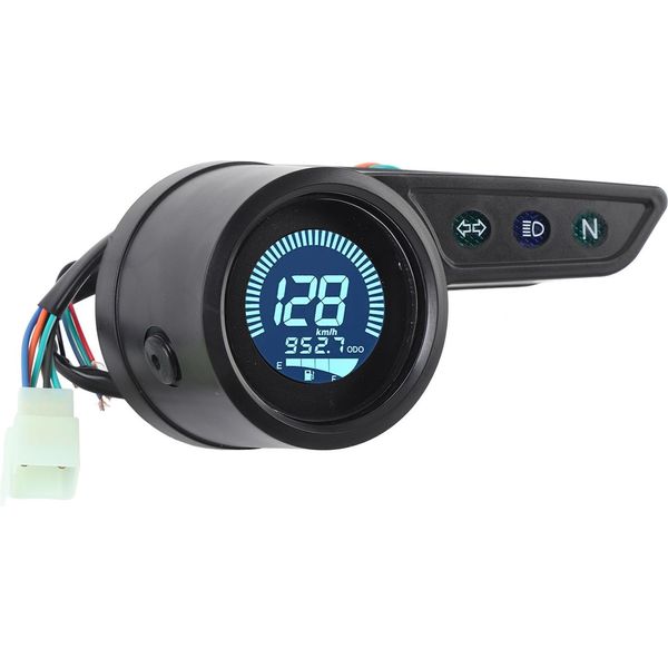 Tachimetro Per Moto, Contagiri, Contachilometri, Strumento Universale Digitale Lcd-image