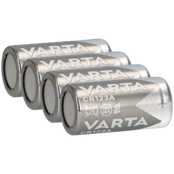 4X Batteria Fotografica Varta CR123A Al Litio 3V 1480 Mah Confezione Blister Da 1-image