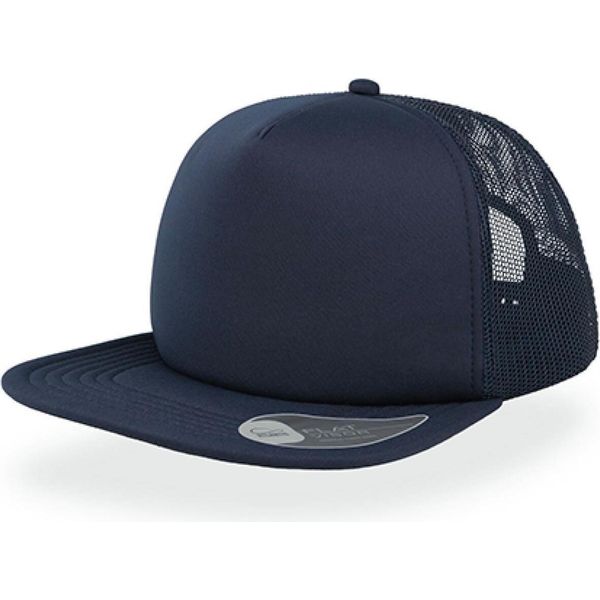 Atlantis SN90 | Cappello Snap 90S A 5 Pannelli - Chiusura In Pvc - Colore: Navy/Navy - Taglia: Unica-image