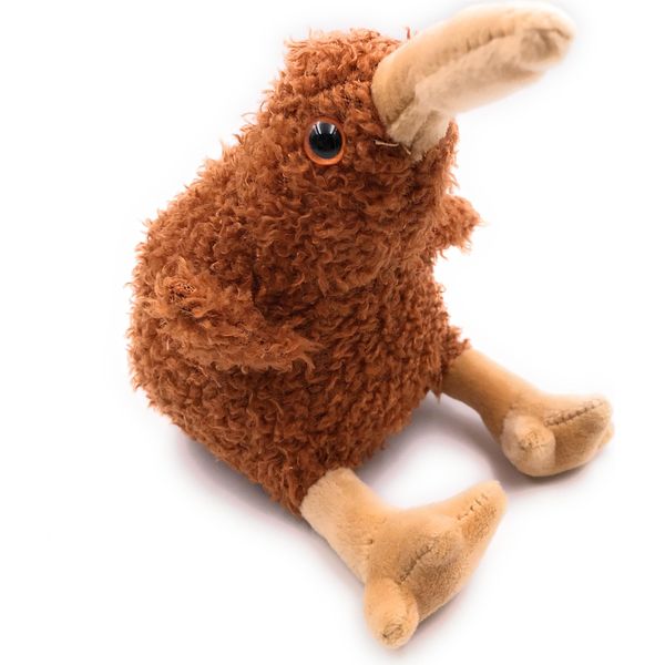 Onwomania Peluche In Tessuto Animale Kiwi Marrone Beccaccino Uccello Struzzo 17 Cm-image
