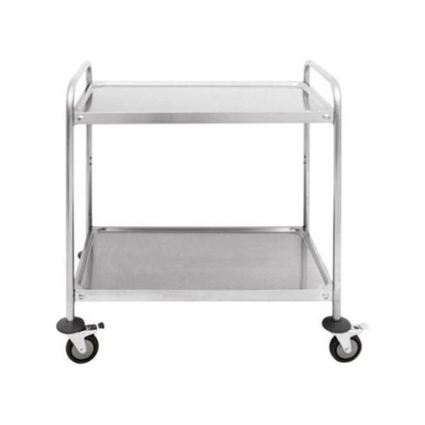 Carrello Di Servizio In Acciaio Inox Skyrainbow - 2 Livelli - 1000 X 500 X 940 Mm-image