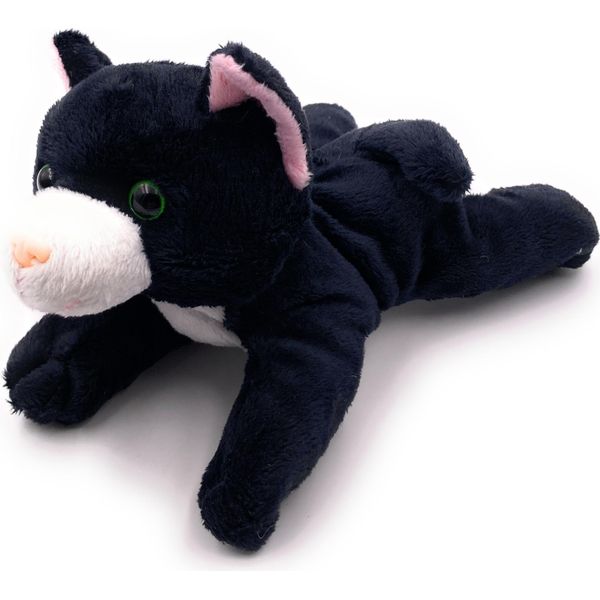 Onwomania Peluche Peluche Gatto Gatto Lunghezza 17 Cm Nero-image