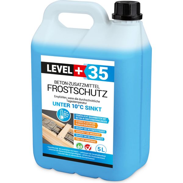 Antigelo Plastificante 5L Additivo Per Calcestruzzo Level+ Fluidificante Per Calcestruzzo L+35-image