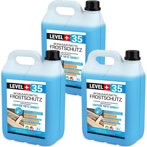 Antigelo Plastificante 15L Additivo Per Calcestruzzo Level+ Fluidificante Per Calcestruzzo L+35-image