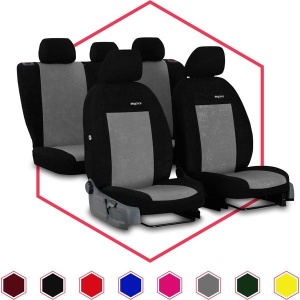 Coprisedili Auto Coprisedili Universali Per Fiat Panda Ii Set Grigio-image