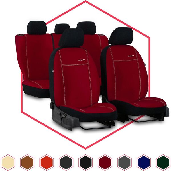 Coprisedili Auto Coprisedili Auto Universali Per Fiat Punto I Rosso Set-image