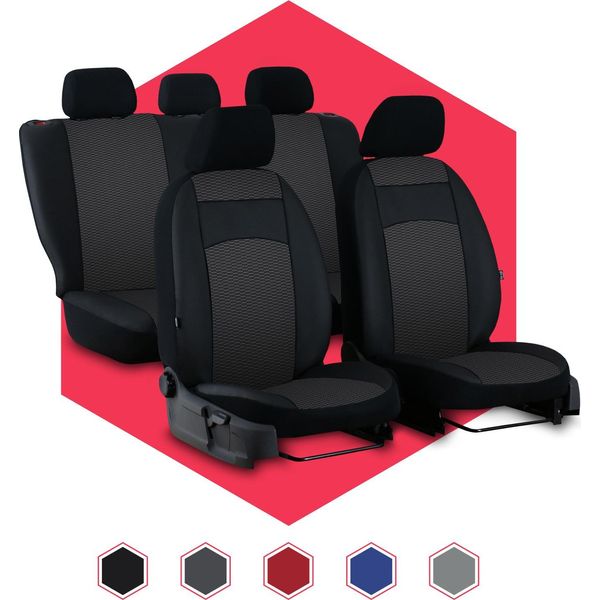 Coprisedili Auto Coprisedili Universali Per Suzuki Splash Set Nero-image