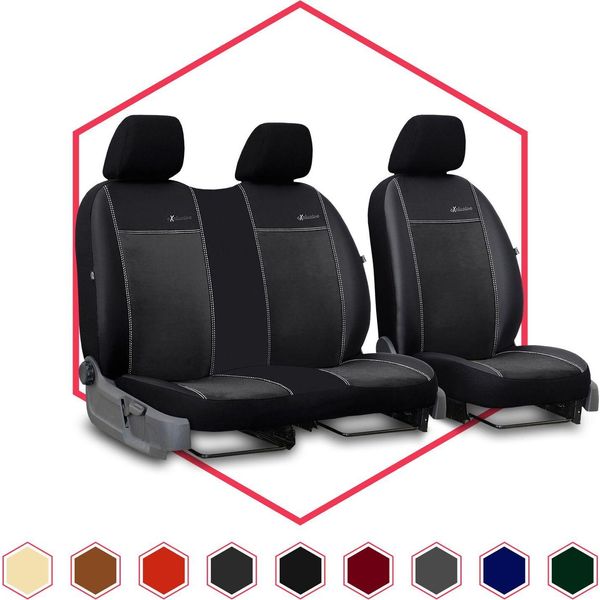 Coprisedili Auto Coprisedili Universali Per Mercedes Vito W638 Nero 1+2 Bus-image
