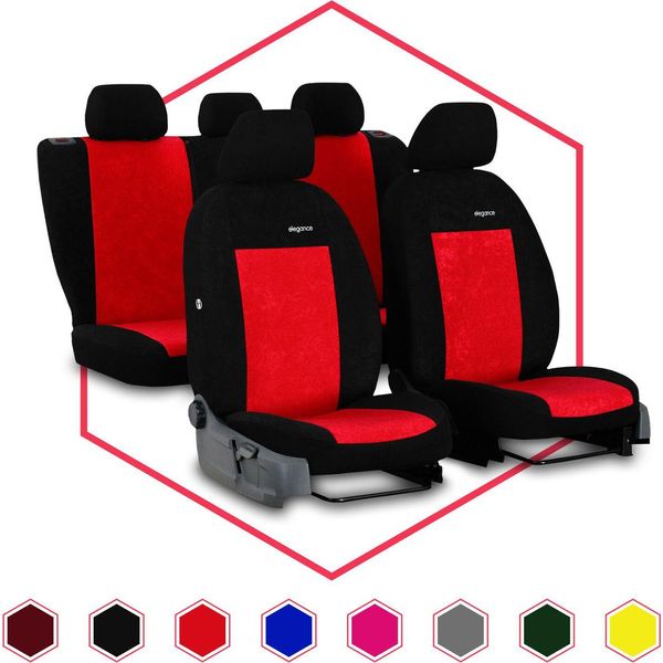 Coprisedili Auto Coprisedili Universali Per Hyundai I10 I Set Rosso-image