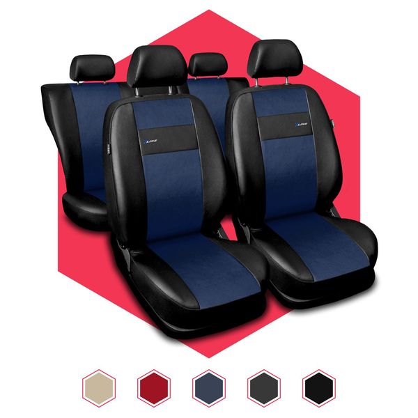 Coprisedili Auto Coprisedili Universali Tappetino Per Sedili Auto Coprisedili Auto In Pelle Sintetica Blu-image
