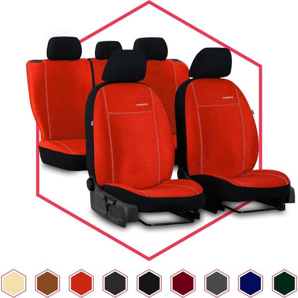 Coprisedili Auto Coprisedili Universali Per Hyundai Getz Arancione Auto Set Di 3-image