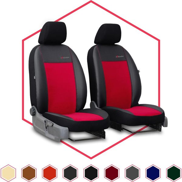 Coprisedili Auto Coprisedili Universali Per Fiat Ducato Iii Rosso 1+1 Bus-image
