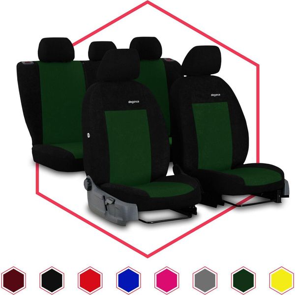 Coprisedili Auto Coprisedili Universali Per Fiat Linea Set Coprisedili Auto Verde-image