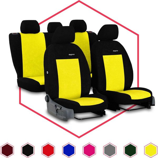 Coprisedili Auto Coprisedili Universali Per Fiat Doblo Ii Set Coprisedili Auto Giallo-image